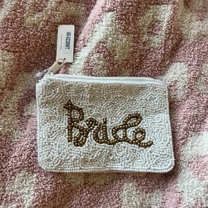 Bride beaded coin purse